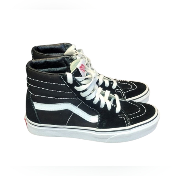 VANS SK8-HI Black Canvas Suede Lace  Up - Picture 5 of 9